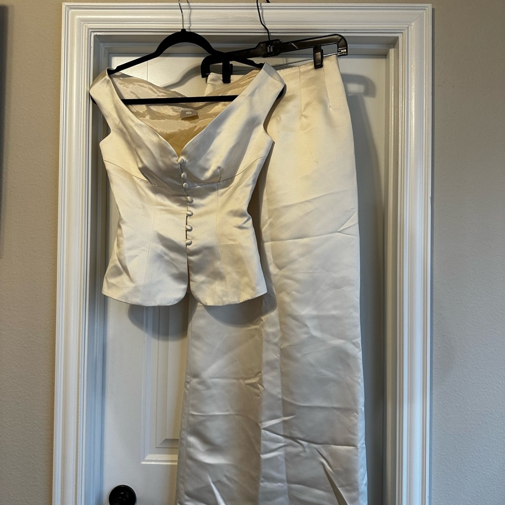 Elegant Cream Women's Two piece set
